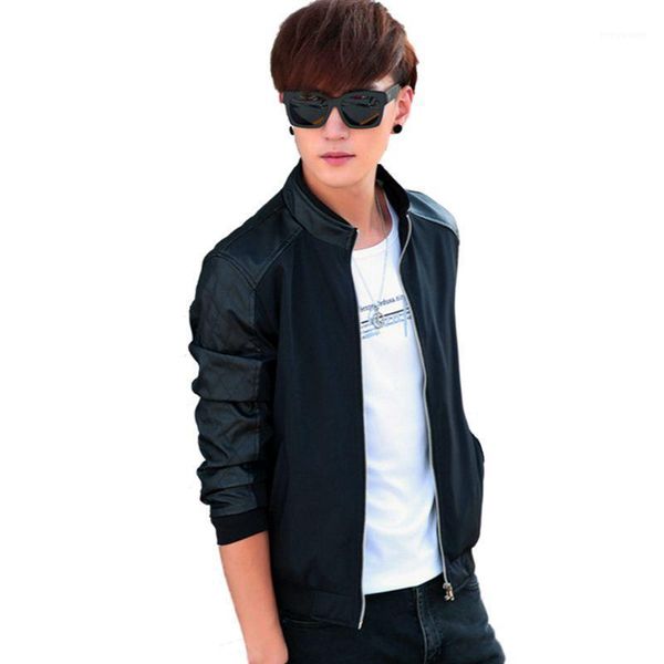 men's jackets spring autumn pu patchwork casual men thin long sleeve solid slim male coats clothing(black,asia-xxl/i, Black;brown
men's jackets spring autumn pu patchwork casual men thin long sleeve solid slim male coats clothing(black,asia-xxl/i, Black;brown