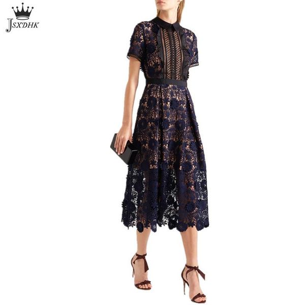 casual dresses jsxdhk self-portrait runway women dress 2021 summer appliques short sleeve hollow out patchwork female crochet midi party, Black;gray
casual dresses jsxdhk self-portrait runway women dress 2021 summer appliques short sleeve hollow out patchwork female crochet midi party, Black;gray