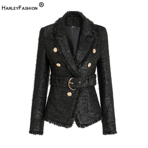 harleyfashion european spring fall vintage high-luxury solid color tweed tassel blazer lace-up personality slim female jacket 211122, White;black
harleyfashion european spring fall vintage high-luxury solid color tweed tassel blazer lace-up personality slim female jacket 211122, White;black