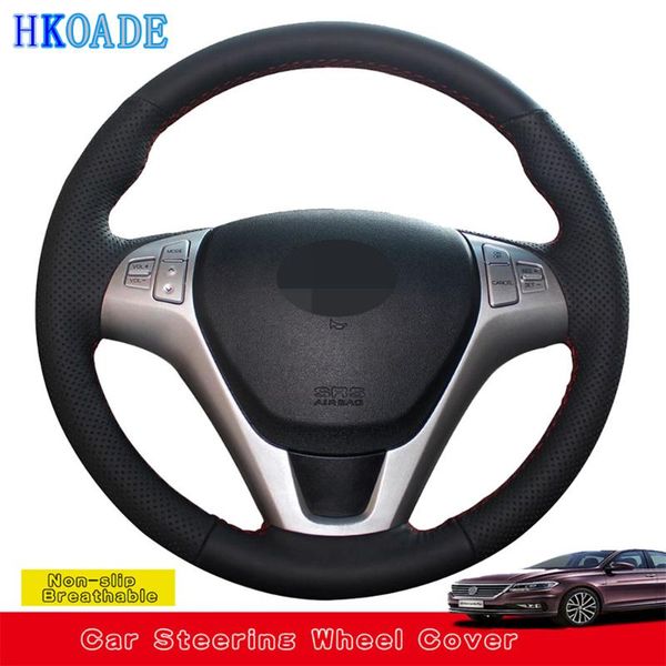 steering wheel covers car products diy hand-stitched black genuine leather accessories cover for genesis coupe 2010-2021
steering wheel covers car products diy hand-stitched black genuine leather accessories cover for genesis coupe 2010-2021