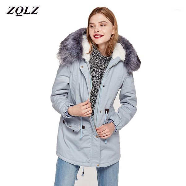 women's down & parkas zqlz fashion big fur winter jacket women 2021 thick warm hooded long parka mujer slim casual cotton pedded coat f, Black
women's down & parkas zqlz fashion big fur winter jacket women 2021 thick warm hooded long parka mujer slim casual cotton pedded coat f, Black