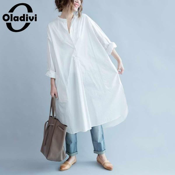 oladivi plus size long sleeve shirts for women white casual loose blouses spring autumn new large clothing 3xl 4xl 5xl 6xl 
oladivi plus size long sleeve shirts for women white casual loose blouses spring autumn new large clothing 3xl 4xl 5xl 6xl