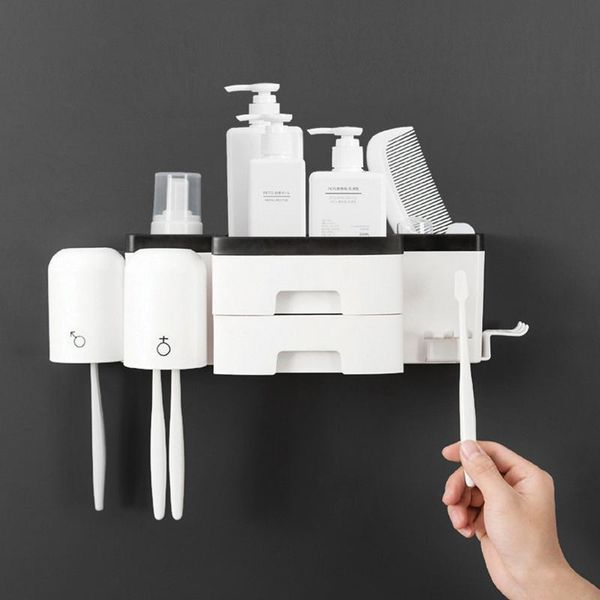 bath accessory set guret wall-mounted toothbrush holder automatic toothpaste dispenser squeezer home storage shelf bathroom accessories
bath accessory set guret wall-mounted toothbrush holder automatic toothpaste dispenser squeezer home storage shelf bathroom accessories