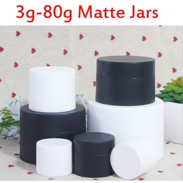 3g-80g matte sample cosmetic makeup jars eye cream lotion lip pots empty black white containers with gasket storage bottles &
3g-80g matte sample cosmetic makeup jars eye cream lotion lip pots empty black white containers with gasket storage bottles &