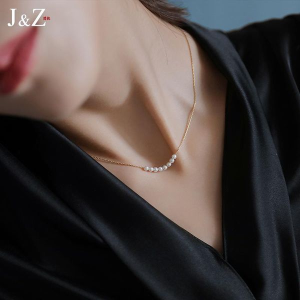 chains non fading niche design, light luxury temperament, pearl necklace, women's 2021 clavicle chain accessories, Silver
chains non fading niche design, light luxury temperament, pearl necklace, women's 2021 clavicle chain accessories, Silver