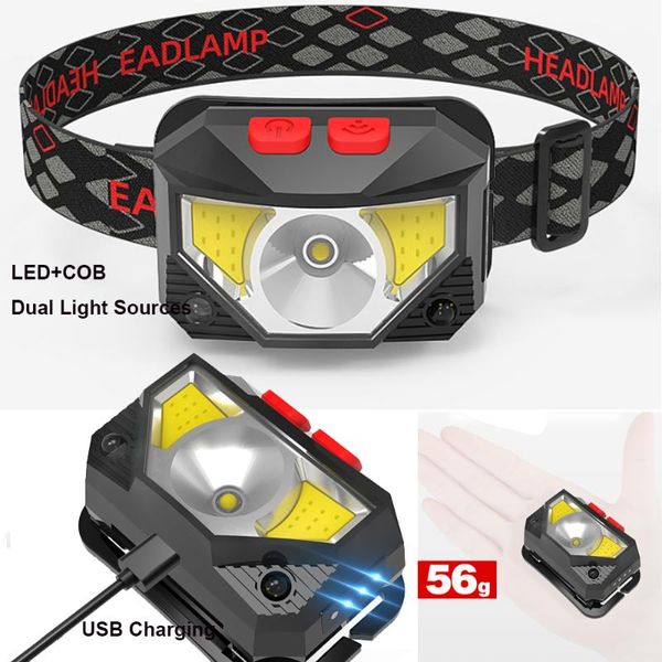 headlamps sensor headlight waterproof motion headlamp with white red light 8 modes outdoor for camping cycling running fishing 
headlamps sensor headlight waterproof motion headlamp with white red light 8 modes outdoor for camping cycling running fishing