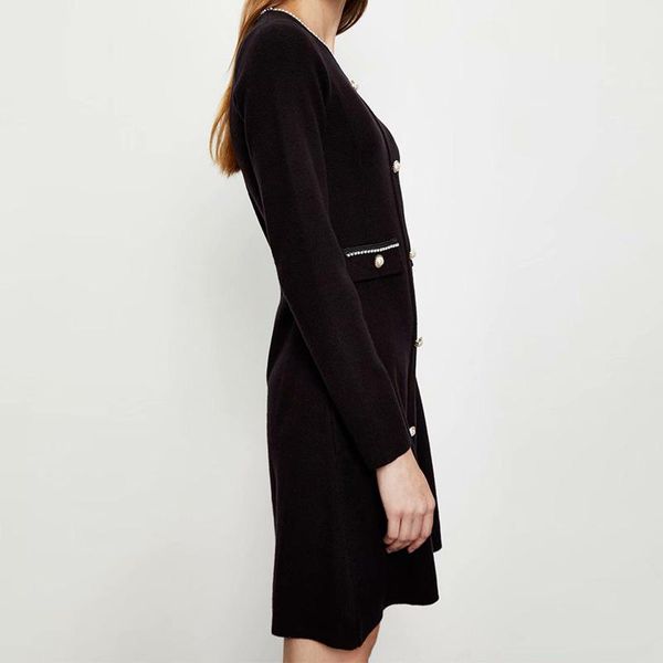 casual dresses kumsvag women spring autumn knitting dress 2021 o-neck solid buttons elastic waist female elegant vintage a-line xqb2579, Black;gray
casual dresses kumsvag women spring autumn knitting dress 2021 o-neck solid buttons elastic waist female elegant vintage a-line xqb2579, Black;gray
