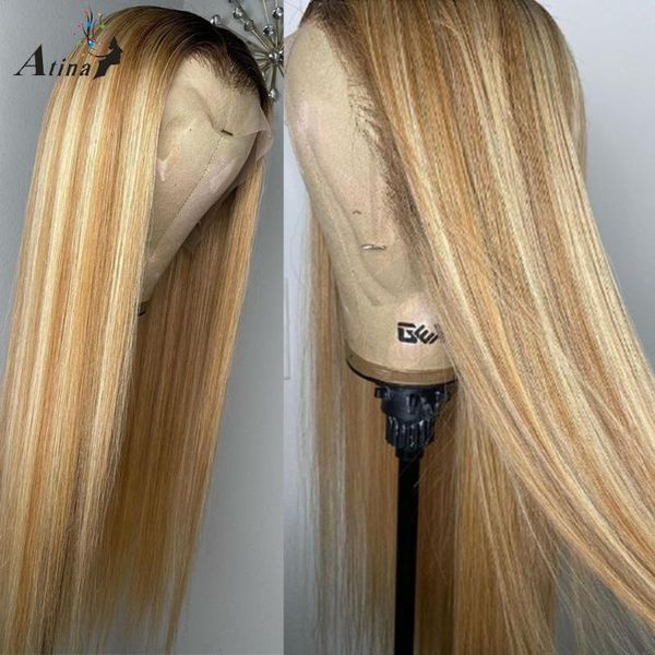 lace wigs hd transparent highlight 613 blonde color straight human hair for black women brazilian glueless full remy pre plucked, Black;brown
lace wigs hd transparent highlight 613 blonde color straight human hair for black women brazilian glueless full remy pre plucked, Black;brown