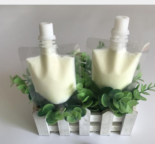 2021 50ml clear plastic stand up pouch with spout doypack beverage drink liquid sample packaging pouch bag
2021 50ml clear plastic stand up pouch with spout doypack beverage drink liquid sample packaging pouch bag