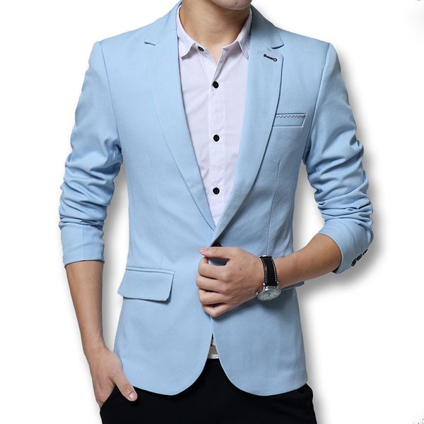 men's suits & blazers spring jackets and outwear fashion thin ribbon single button formal dress oqek, White;black