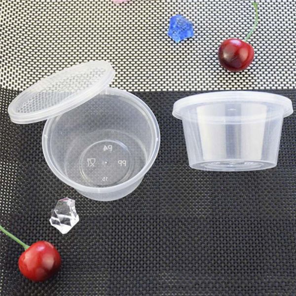 storage bottles & jars 100pcs 3oz disposable portion cups condiment cup with cover for sauce yogurt jelly pudding (3oz 85ml)
storage bottles & jars 100pcs 3oz disposable portion cups condiment cup with cover for sauce yogurt jelly pudding (3oz 85ml)