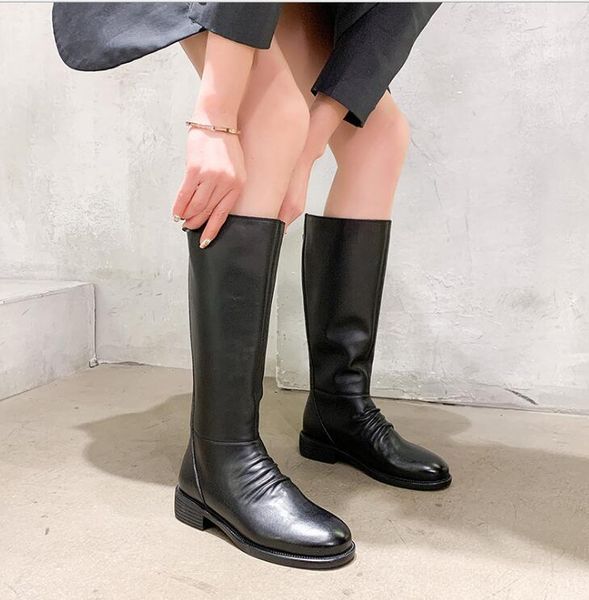all-big leather knight boots women's 2020 autumn and winter new plus velvet warm first layer cowhide riding boots black leather boots
all-big leather knight boots women's 2020 autumn and winter new plus velvet warm first layer cowhide riding boots black leather boots