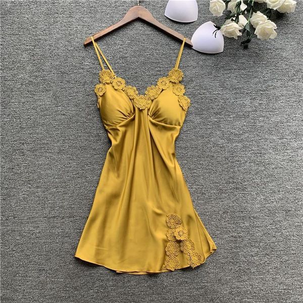 women's lingerie silk nightgown summer dress lace night dress sleepwear babydoll nightie satin homewear chest pad, Black;red
women's lingerie silk nightgown summer dress lace night dress sleepwear babydoll nightie satin homewear chest pad, Black;red