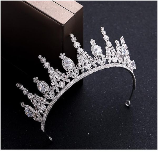 ailibride luxury crystal zircon wedding crown bridal tiaras and crowns queen diadem pageant party crown wedding hair acc qylcug, Silver
ailibride luxury crystal zircon wedding crown bridal tiaras and crowns queen diadem pageant party crown wedding hair acc qylcug, Silver