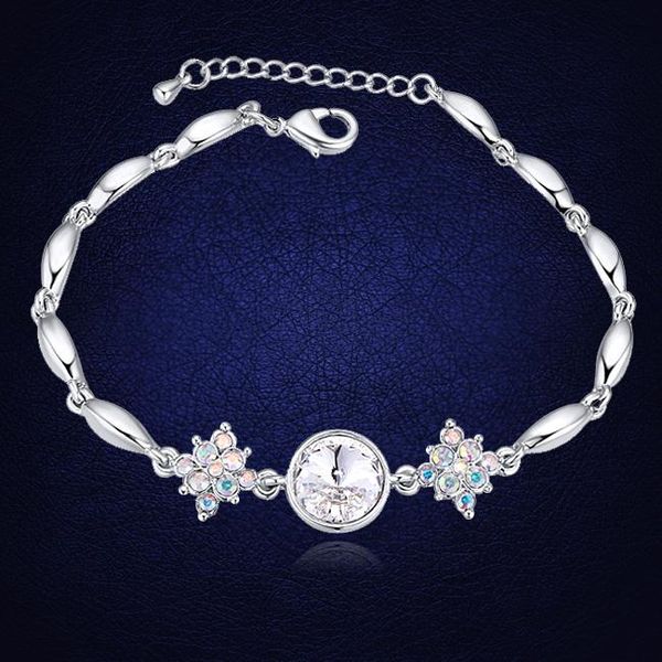 charm bracelets styles white gold color chain link bracelet for women ladies shining crystals from jewelry gift, Golden;silver
charm bracelets styles white gold color chain link bracelet for women ladies shining crystals from jewelry gift, Golden;silver