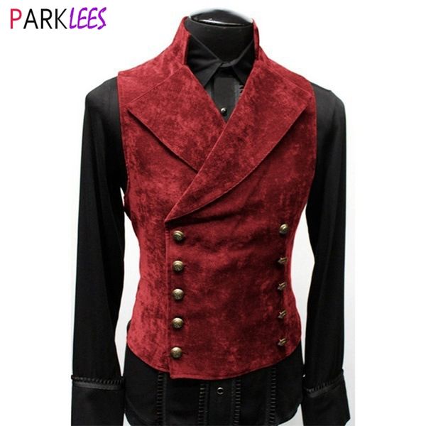 mens gothic steampunk velvet vest retro medieval victorian waistcoat men stand collar double breasted stage cosplay prom costume 210923, Black;white
mens gothic steampunk velvet vest retro medieval victorian waistcoat men stand collar double breasted stage cosplay prom costume 210923, Black;white