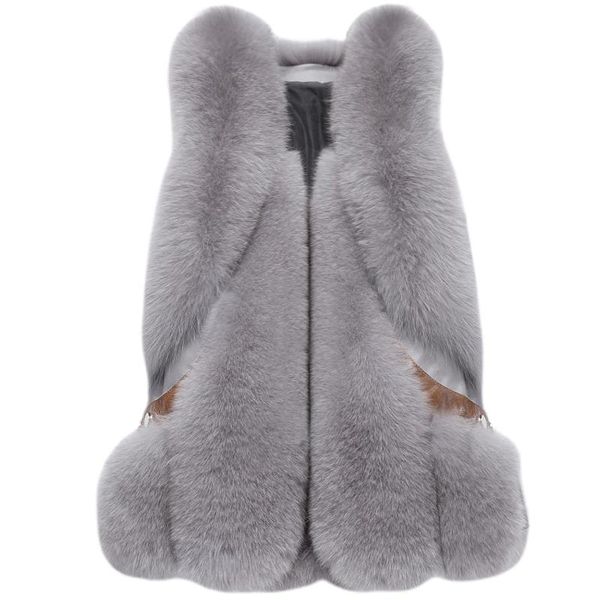 women's fur & faux spring and autumn female windproof sleeveless supernatural real vest warm special zipper design coats, Black
women's fur & faux spring and autumn female windproof sleeveless supernatural real vest warm special zipper design coats, Black
