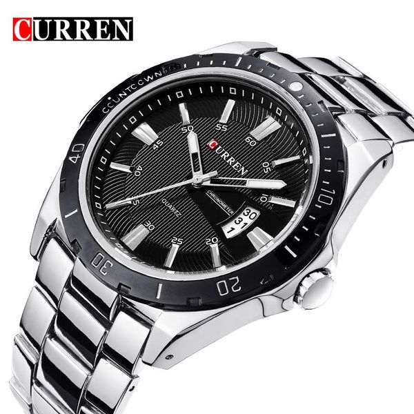 wristwatches watches men watch curren quartz sport full steel dive 30m casual relogio masculino, Slivery;brown
wristwatches watches men watch curren quartz sport full steel dive 30m casual relogio masculino, Slivery;brown