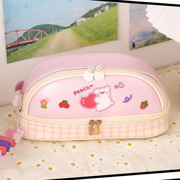 cosmetic bags & cases kawaii pencil case for girls pu waterproof large pencils pouch stationery cute bear school pen supplies bag wy298
cosmetic bags & cases kawaii pencil case for girls pu waterproof large pencils pouch stationery cute bear school pen supplies bag wy298