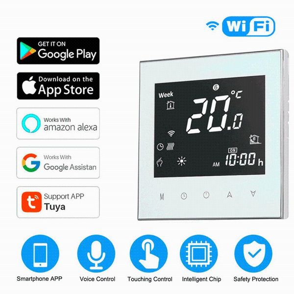 smart home control tuya wifi thermostat electric floor heating water and gas boiler temperature controller used in conjunction with google
smart home control tuya wifi thermostat electric floor heating water and gas boiler temperature controller used in conjunction with google