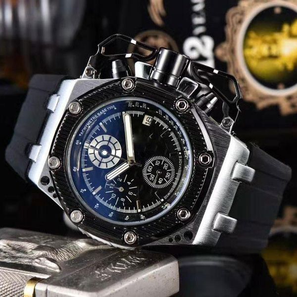 wristwatches casual sport watches for men wristwatch man's quartz watch fashion chronograph silicone band, Slivery;brown
wristwatches casual sport watches for men wristwatch man's quartz watch fashion chronograph silicone band, Slivery;brown