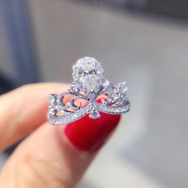 ring tiktok group, water drop shaped crown , female eight heart fashion wedding live broadcast, Silver
ring tiktok group, water drop shaped crown , female eight heart fashion wedding live broadcast, Silver