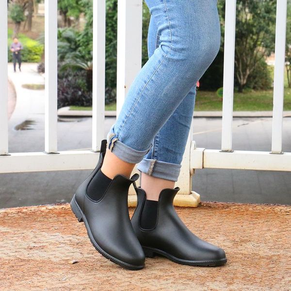 boots women rain waterproof ankle boot for women's shoes slip on non-slip ladies size 35-43, Black
boots women rain waterproof ankle boot for women's shoes slip on non-slip ladies size 35-43, Black