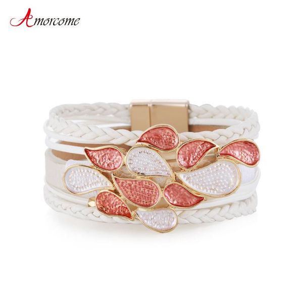 tennis amorcome boho 2021 enamel waterdrop charm bracelet women braided leather wide cuff bracelets multilayer female wrist jewelry, Golden;silver
tennis amorcome boho 2021 enamel waterdrop charm bracelet women braided leather wide cuff bracelets multilayer female wrist jewelry, Golden;silver