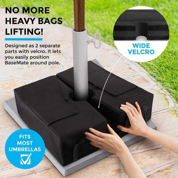 outdoor pads patio beach umbrella base stand portable square camping parasol heavy weight bag detachable wind-proof fixing sandbags
outdoor pads patio beach umbrella base stand portable square camping parasol heavy weight bag detachable wind-proof fixing sandbags