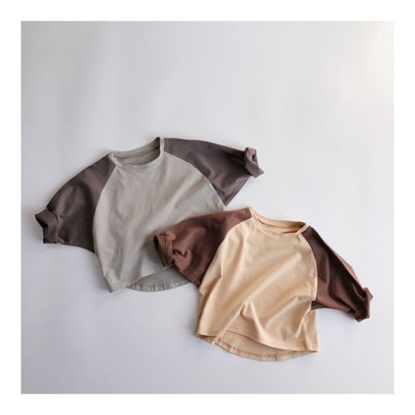 long korean children's t-shirt 2020 autumn dress new baby's underclothing shirt contrast color bat sleeve foreign style, Blue
long korean children's t-shirt 2020 autumn dress new baby's underclothing shirt contrast color bat sleeve foreign style, Blue
