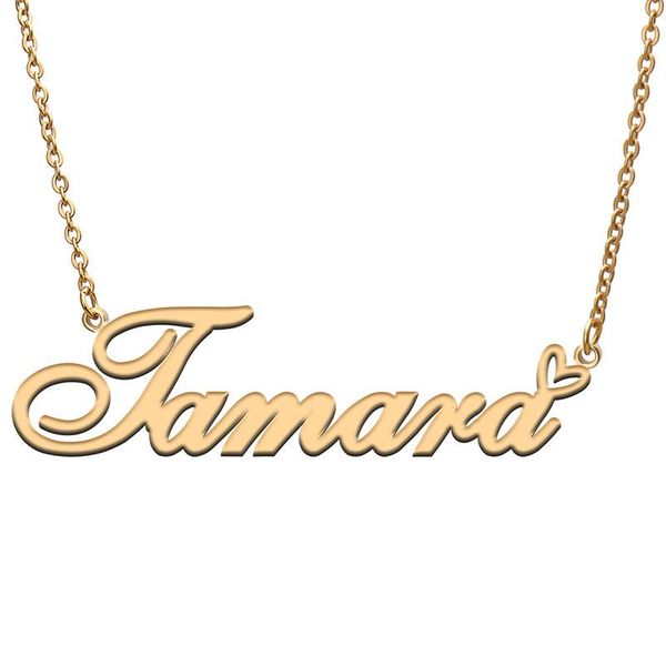 pendant necklaces tamara love heart name necklace personalized gold plated stainless steel collar for women girls friends birthday wedding g, Silver
pendant necklaces tamara love heart name necklace personalized gold plated stainless steel collar for women girls friends birthday wedding g, Silver