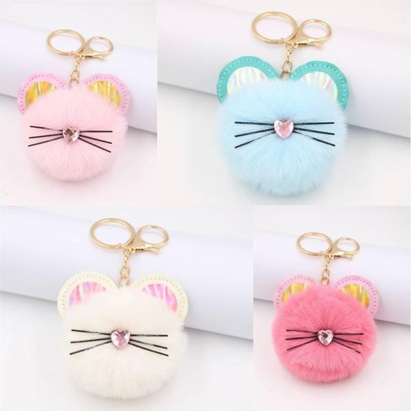 cute cat ears keychain pendant jewelry for women soft and fuzzy pom poms key ring holder fashion fluffy pompoms keyring gifts, Slivery;golden
cute cat ears keychain pendant jewelry for women soft and fuzzy pom poms key ring holder fashion fluffy pompoms keyring gifts, Slivery;golden