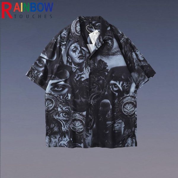men's casual shirts rainbowtouches summer short sleeve retro hip hop graffiti printing street wear hawaii lovers 100%polyester, White;black
men's casual shirts rainbowtouches summer short sleeve retro hip hop graffiti printing street wear hawaii lovers 100%polyester, White;black