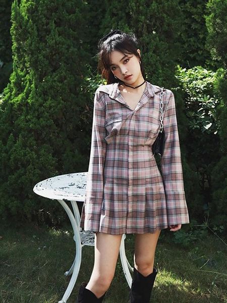 casual dresses ruibbit arrival spring autumn punk gothic plaid dress fashion long sleeve girl slim, Black;gray
casual dresses ruibbit arrival spring autumn punk gothic plaid dress fashion long sleeve girl slim, Black;gray