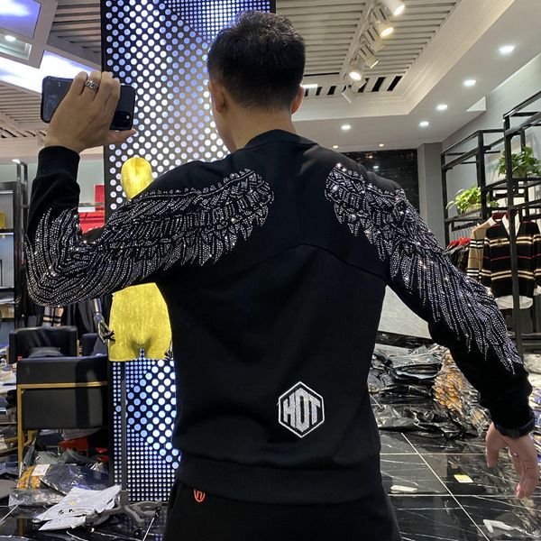 2021 new spring strass wings crewneck jersey masculine black manner korean long t-shirt white men's vm2s
2021 new spring strass wings crewneck jersey masculine black manner korean long t-shirt white men's vm2s
