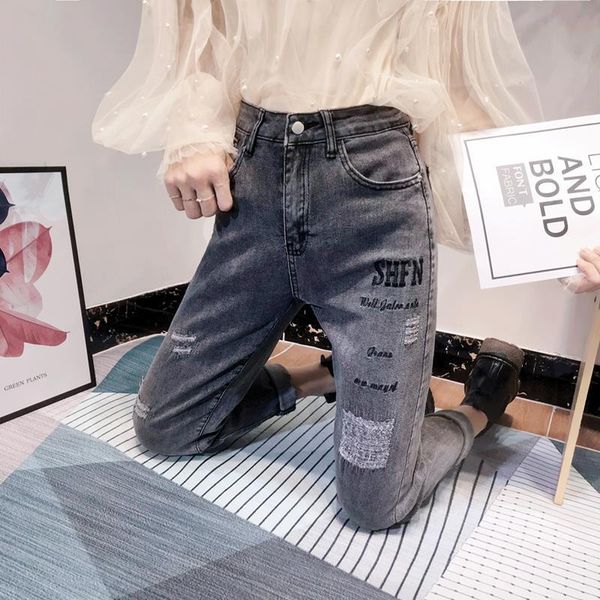 women's jeans woman pants stretch autumn winter embroidery smoky gray trousers, Blue
women's jeans woman pants stretch autumn winter embroidery smoky gray trousers, Blue