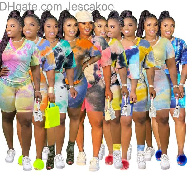 plus sizes women tracksuits two pieces outfits designer fashion tie dye short sleeved t shirt + shorts ladies summer casual suits, Gray
plus sizes women tracksuits two pieces outfits designer fashion tie dye short sleeved t shirt + shorts ladies summer casual suits, Gray