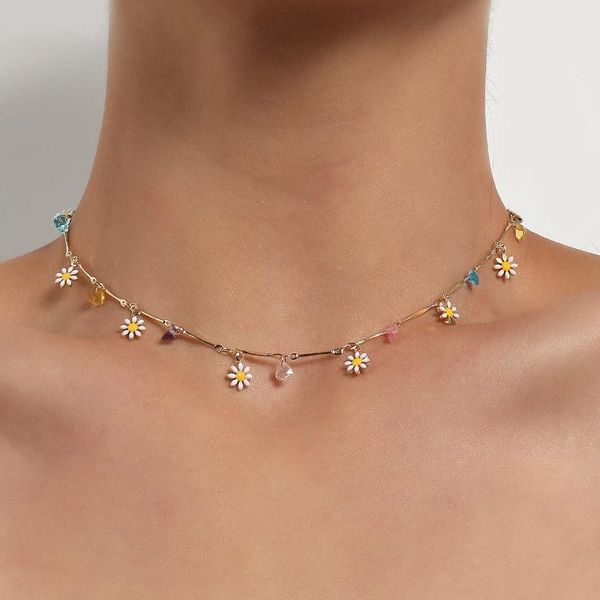 chokers 2021 trend cute colorful beaded unusual flower necklace ladies daisy crystal statement choker match summer holiday jewelry, Golden;silver
chokers 2021 trend cute colorful beaded unusual flower necklace ladies daisy crystal statement choker match summer holiday jewelry, Golden;silver