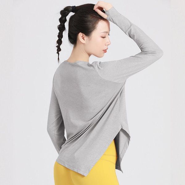 yoga outfit women t-shirt lace-up wear european american quick dry nude breathable loose long-sleeved running fitness blouse gym top
yoga outfit women t-shirt lace-up wear european american quick dry nude breathable loose long-sleeved running fitness blouse gym top