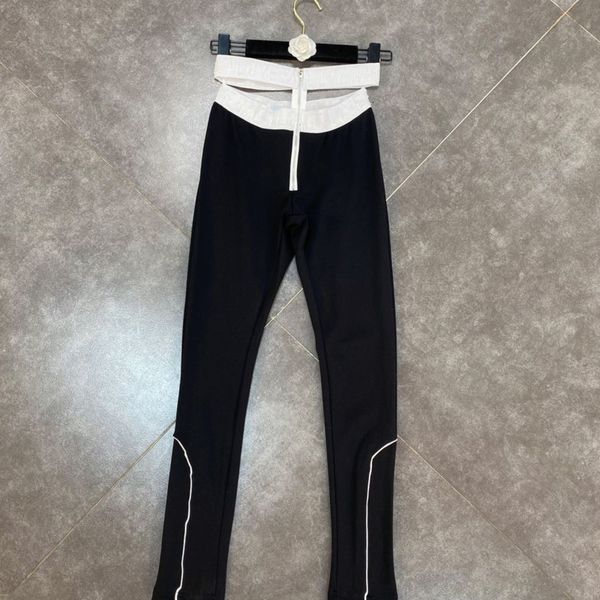 2021 spring new black solid color low elastic waist hollow out letter bandage tight legs show thin mz336 tr 3n45, Black;white
2021 spring new black solid color low elastic waist hollow out letter bandage tight legs show thin mz336 tr 3n45, Black;white