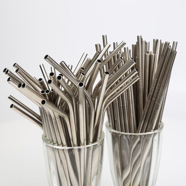 drinking straws 50pcs/lot reusable stainless steel straight bending with cleaner brush metal straw bar party accessory
drinking straws 50pcs/lot reusable stainless steel straight bending with cleaner brush metal straw bar party accessory