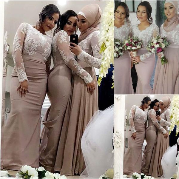 bridesmaid dress v-neck trumpet mermaid long sleeve ball gown dresses formal applique evening elastic satin prom party, White;pink
bridesmaid dress v-neck trumpet mermaid long sleeve ball gown dresses formal applique evening elastic satin prom party, White;pink