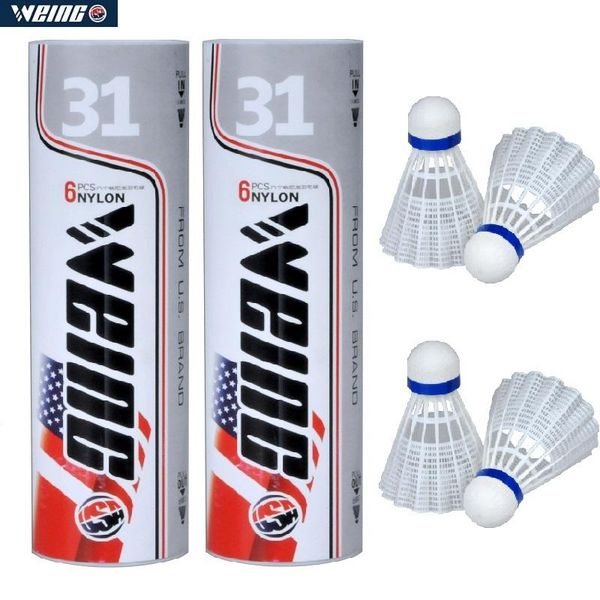 double barrels 2021 new 6pc nylon badminton 2 colors training ball indoor outdoor sport entertainment badminton
double barrels 2021 new 6pc nylon badminton 2 colors training ball indoor outdoor sport entertainment badminton