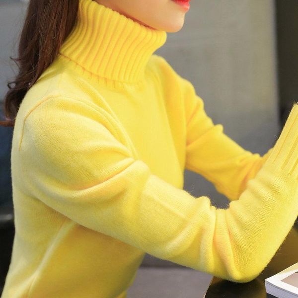 women's sweaters core-spun yarn turtleneck han edition qiu dong outfit with solid color sweater female 2021 sets high collar jo, White;black
women's sweaters core-spun yarn turtleneck han edition qiu dong outfit with solid color sweater female 2021 sets high collar jo, White;black