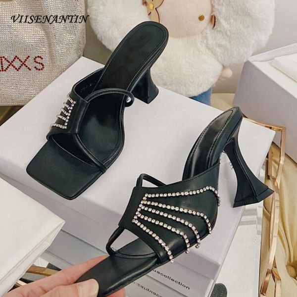 slippers 2021 summer slipper shoes ins fashion one side open diamond decoration toe flip flops dress sandals, Black
slippers 2021 summer slipper shoes ins fashion one side open diamond decoration toe flip flops dress sandals, Black