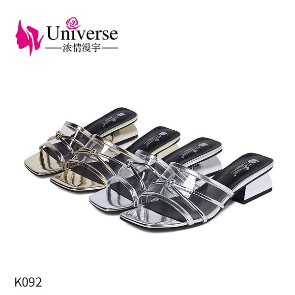 sandals k092 universe 2021 summer slippers women leather suede close toe mules med heels straps outdoor brand, Black
sandals k092 universe 2021 summer slippers women leather suede close toe mules med heels straps outdoor brand, Black