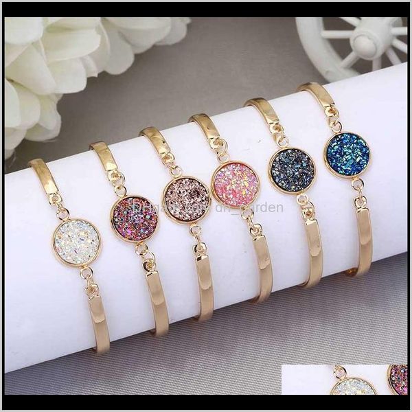 charm fashion druzy bangles vintage natural geode stone jewelry rhinestone pave druse women bracelets ps0711 drop delivery 2021 a9zjt, Golden;silver
charm fashion druzy bangles vintage natural geode stone jewelry rhinestone pave druse women bracelets ps0711 drop delivery 2021 a9zjt, Golden;silver