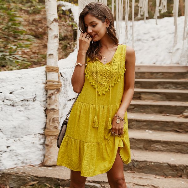 2021 new cotton patchwork lace short party dresses women sleeveless v-neck mini dress vintage summer vestidos t6io, Black;gray
2021 new cotton patchwork lace short party dresses women sleeveless v-neck mini dress vintage summer vestidos t6io, Black;gray