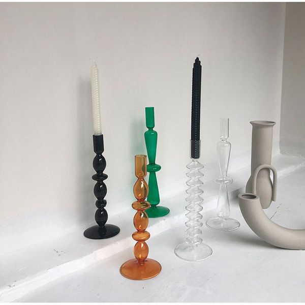 1pc glass candlestick clear glass pillar candle holders ideal for weddings special events parties home decoration everyday use
1pc glass candlestick clear glass pillar candle holders ideal for weddings special events parties home decoration everyday use