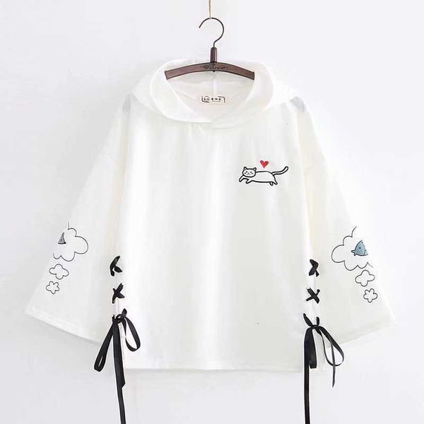 women's fur & faux korean style lace up hoodies teen girls cute clothes anime cat white sweatshirt long sleeve kawaii graphic blac, Black
women's fur & faux korean style lace up hoodies teen girls cute clothes anime cat white sweatshirt long sleeve kawaii graphic blac, Black